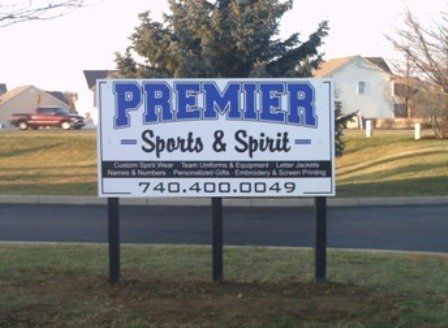 Sign company columbus ohio exterior signage post and panel