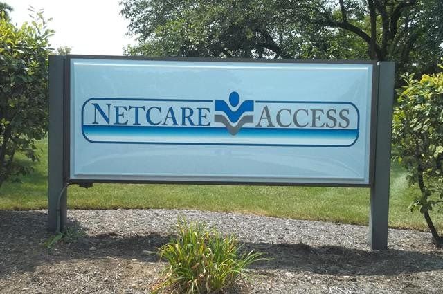 Sign company columbus ohio exterior signage illuminated ground sign