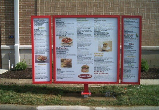 Sign company columbus ohio exterior signage menu board