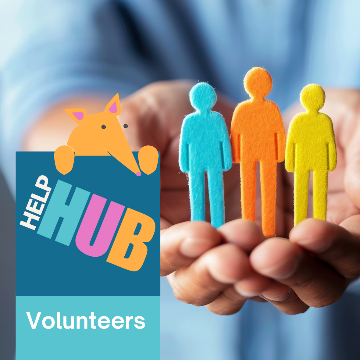 colourful wooden people 
