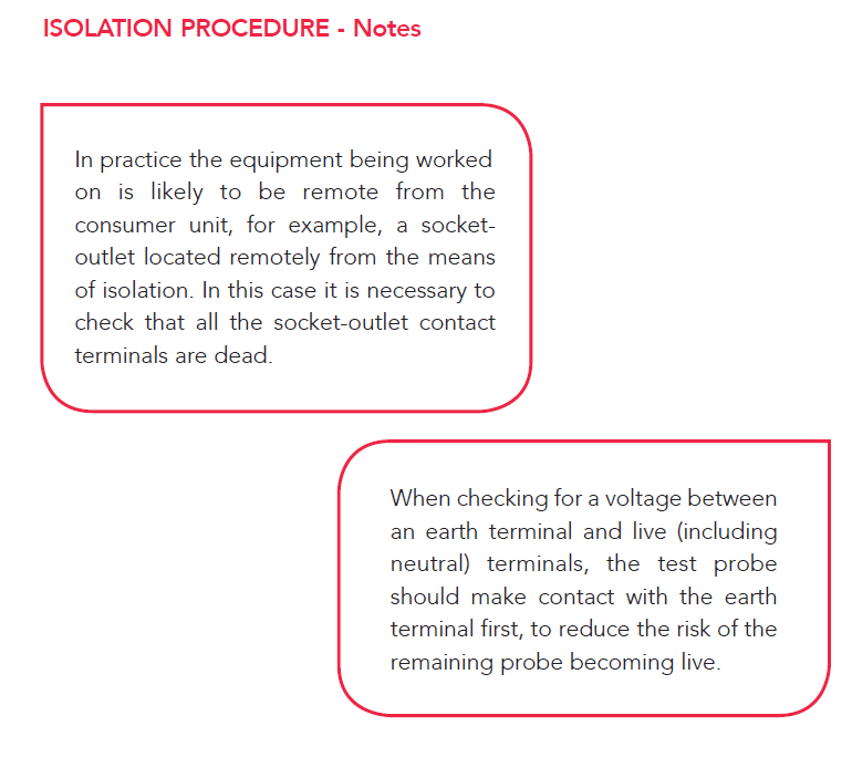 SAFE ISOLATION PROCEDURE FOR ELECTRICITY