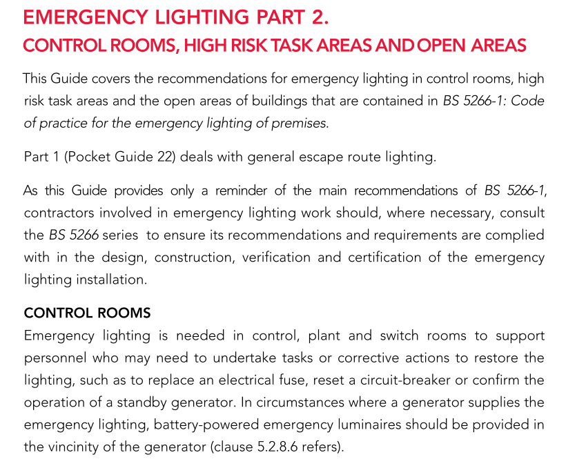 Emergency Lighting Part 2