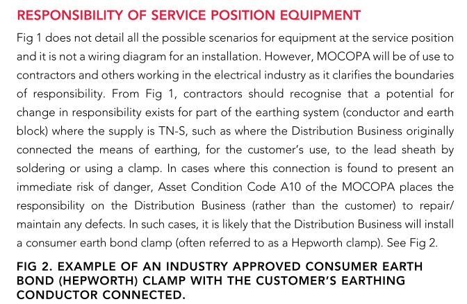 Responsibility For Service Position Equipment