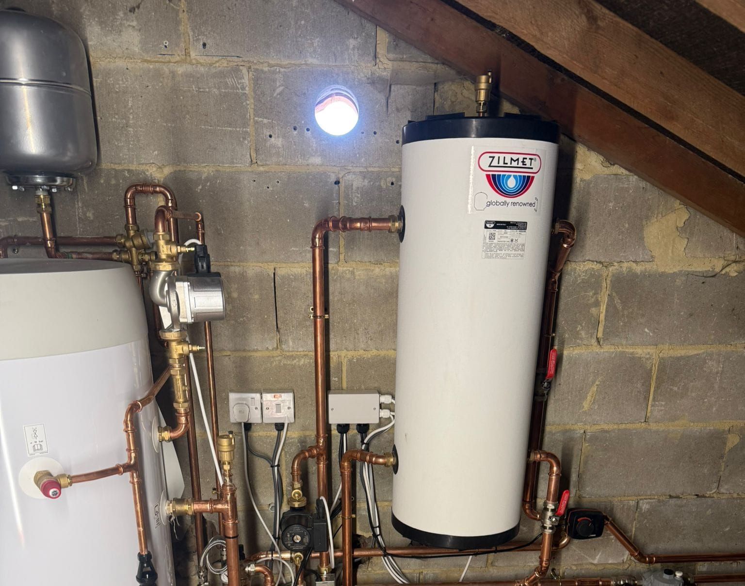 Air source heat pump installed outside Sussex home