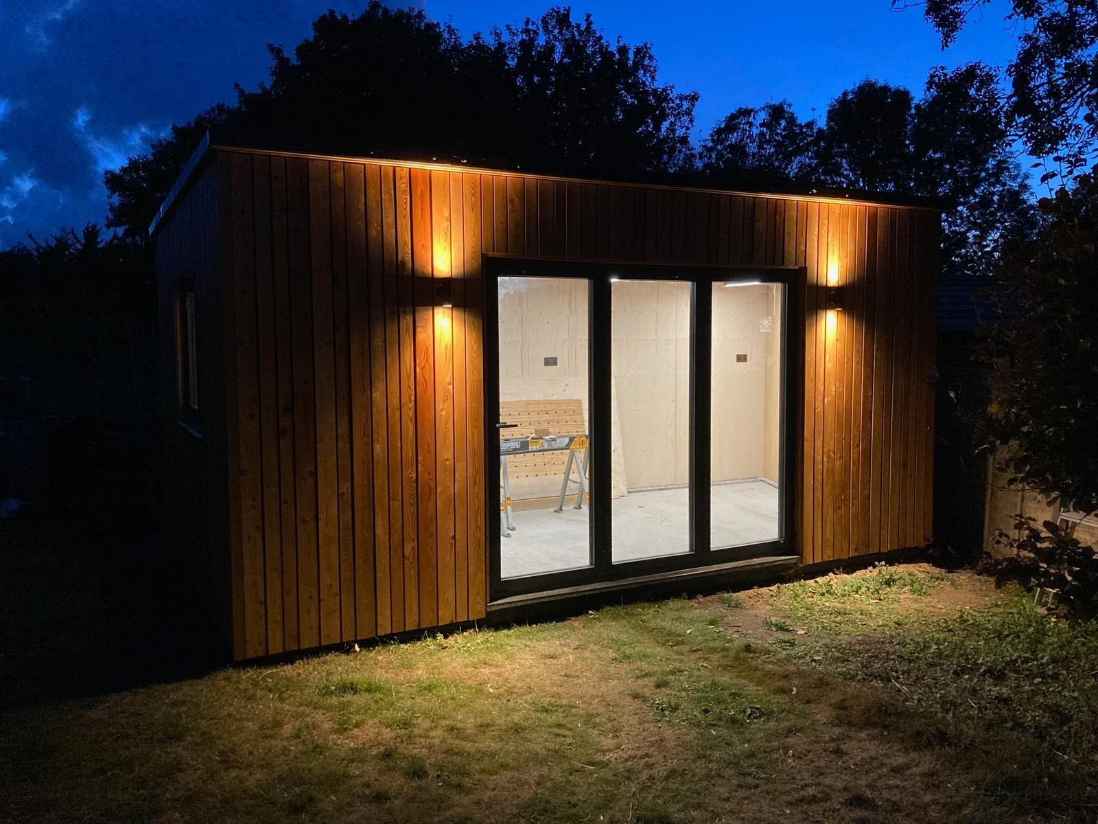 Garden office wiring