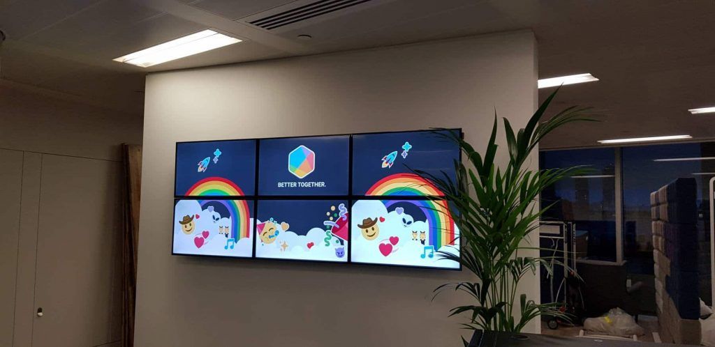 AV reception wall