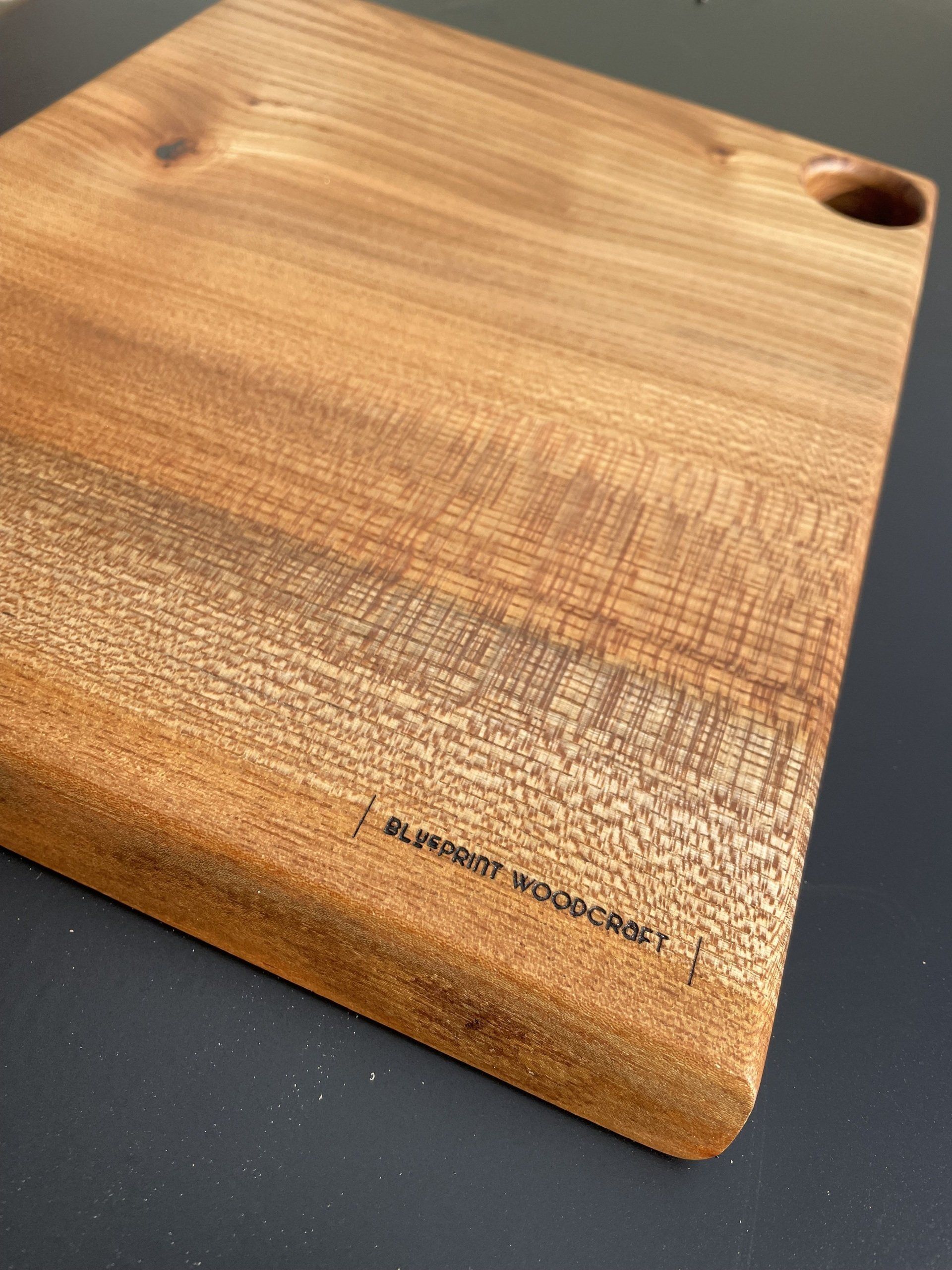 Personalised  elm chopping  board