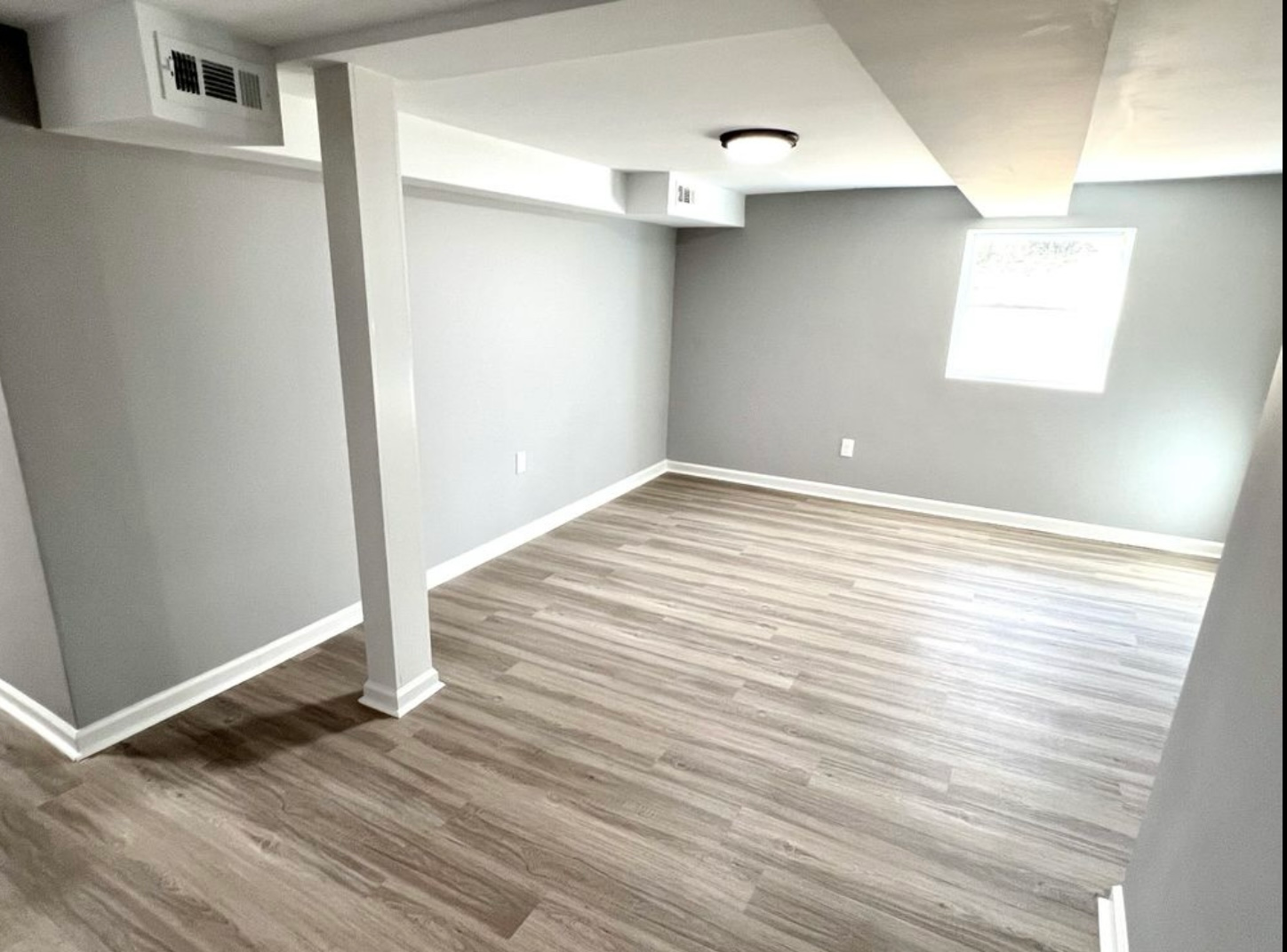 a house is being remodeled and there is a staircase in the middle of the room .