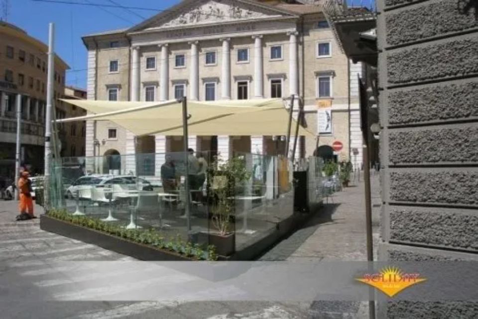 Tenda a vela per dehor