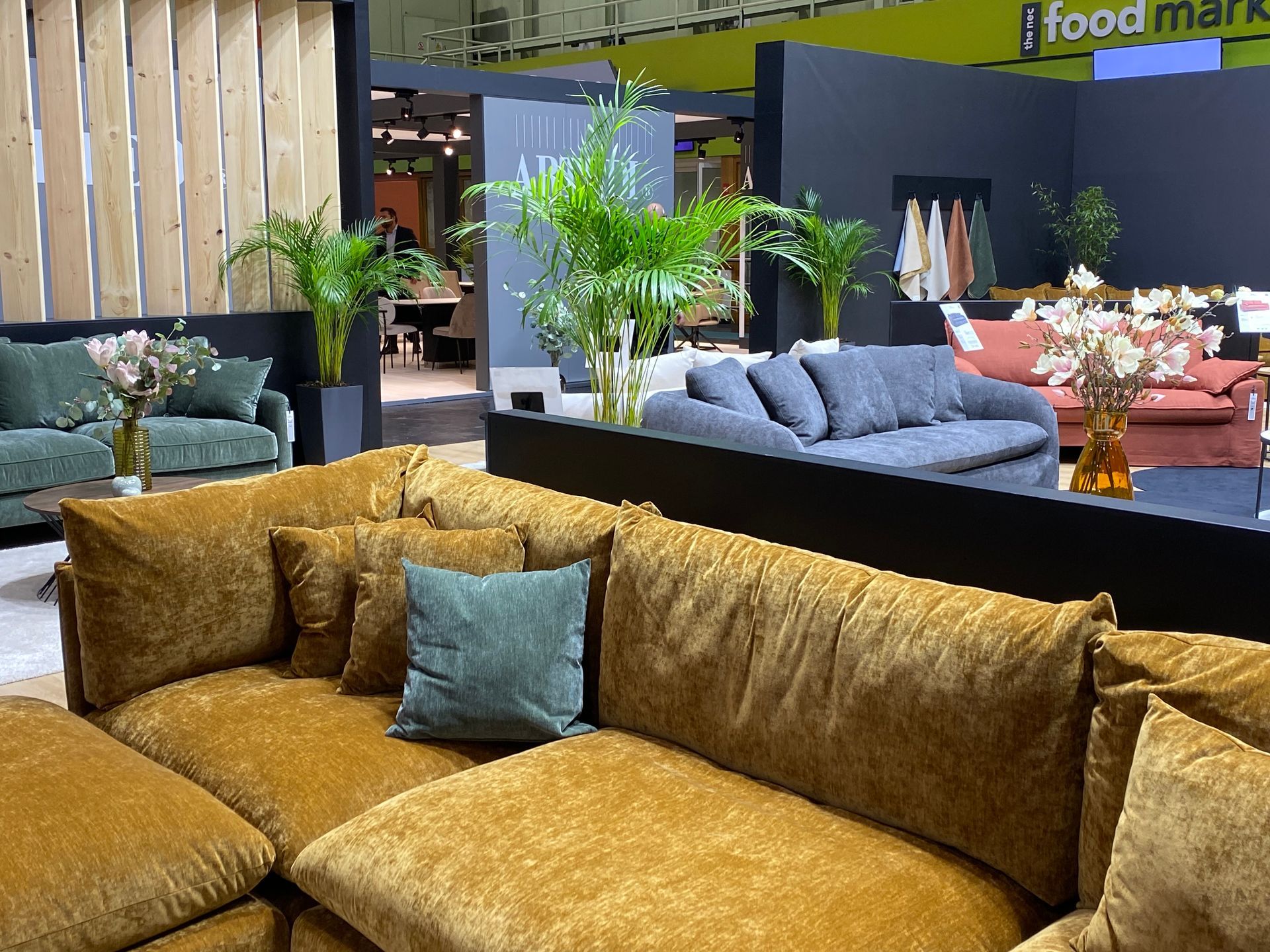 Image of sofas at January Furniture Show 2024 - NEC, Birmingham
