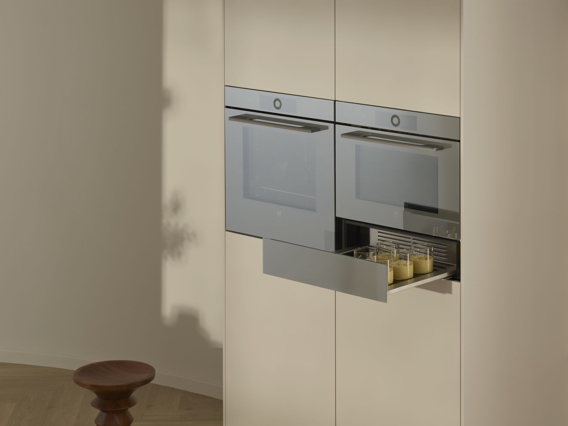 V-ZUG luxury kitchen with microwave drawer