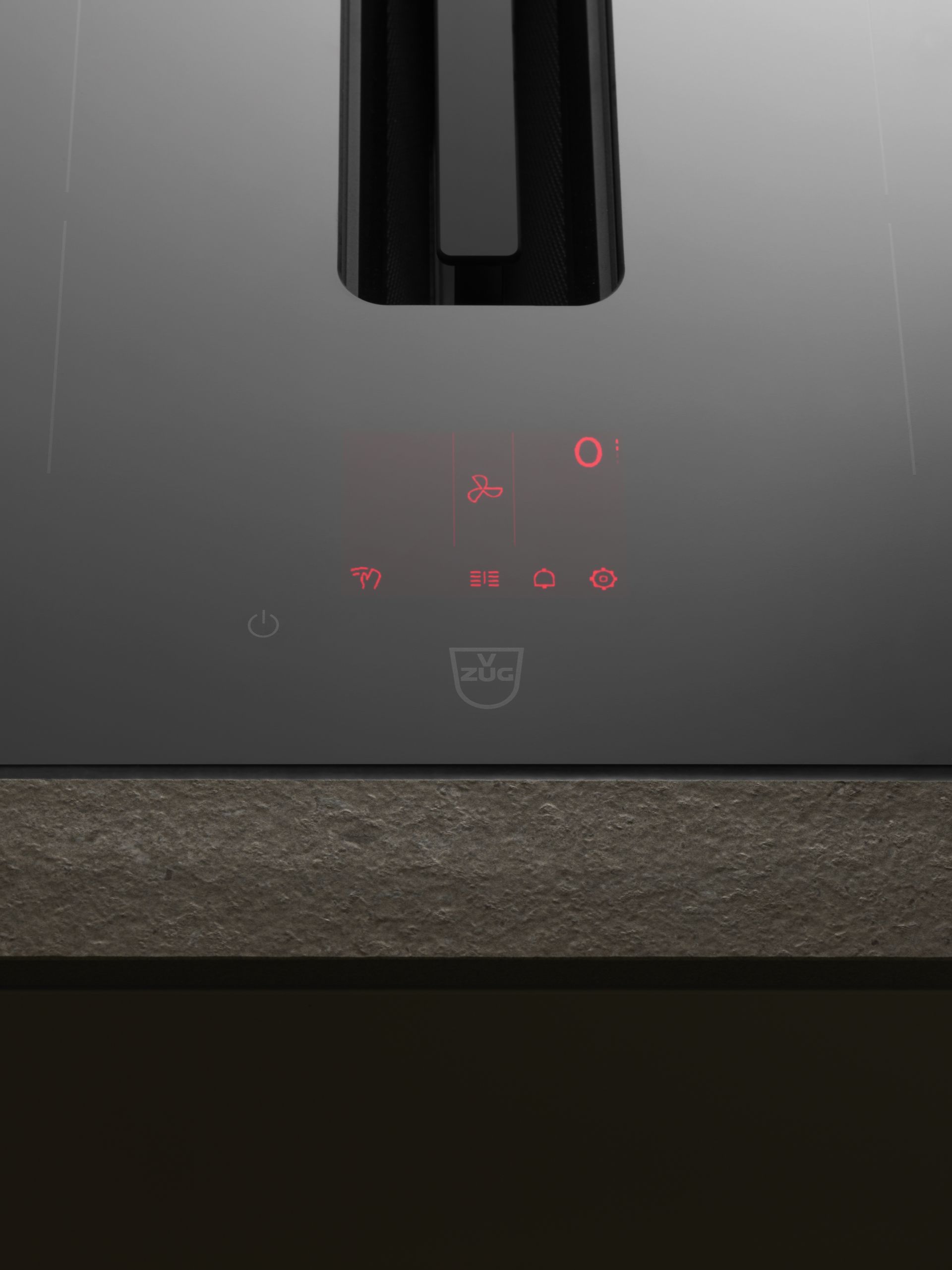 V-ZUG cooker worktop control in luxury kitchen