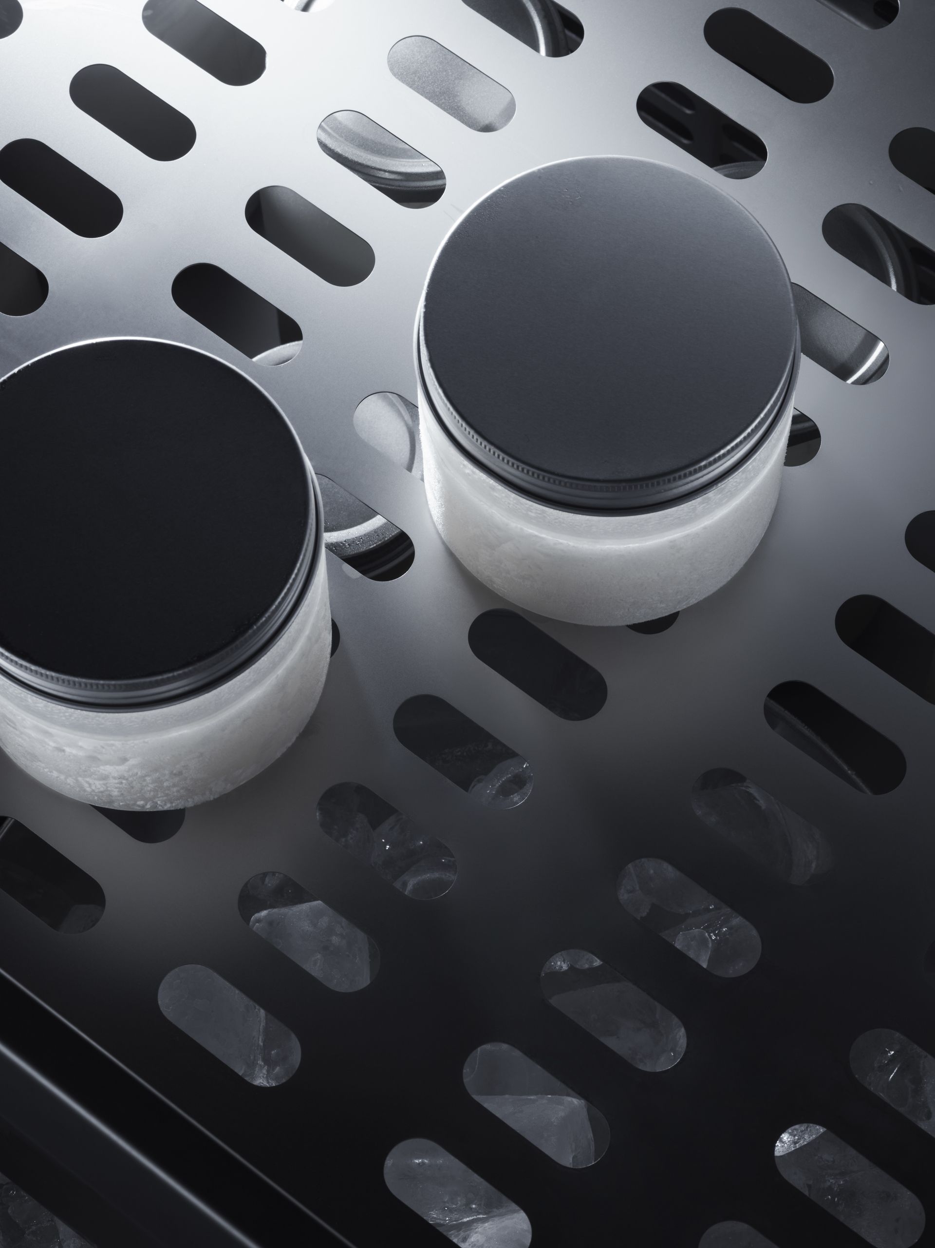 V-ZUG fridge internal shelf shot in luxury kitchen