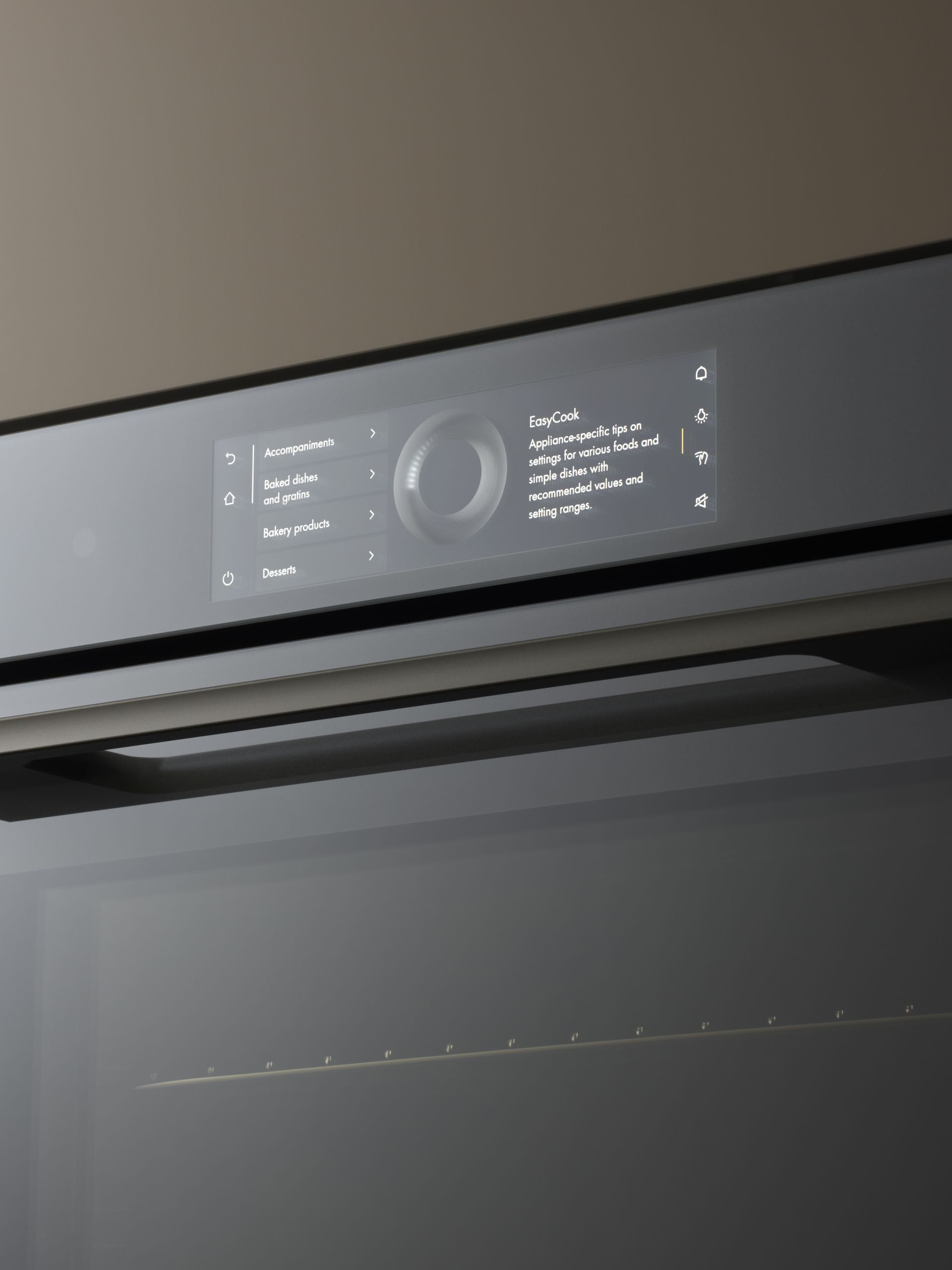 V-ZUG cooker unit display in luxury kitchen 