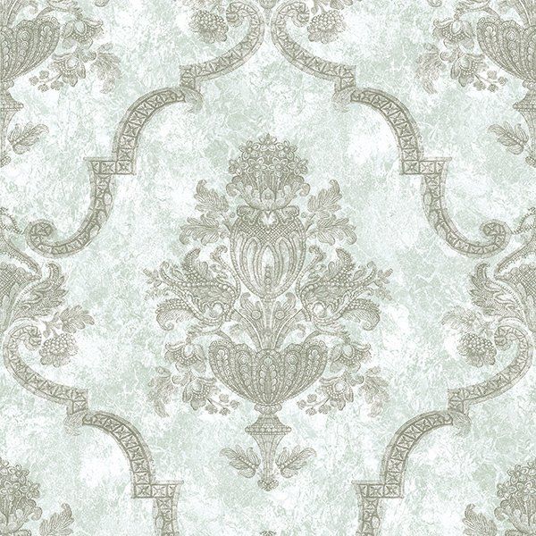 it is a seamless pattern that looks like a damask wallpaper .