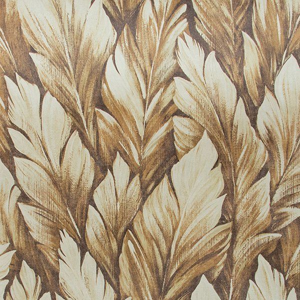 a close up of a brown and white leaf pattern