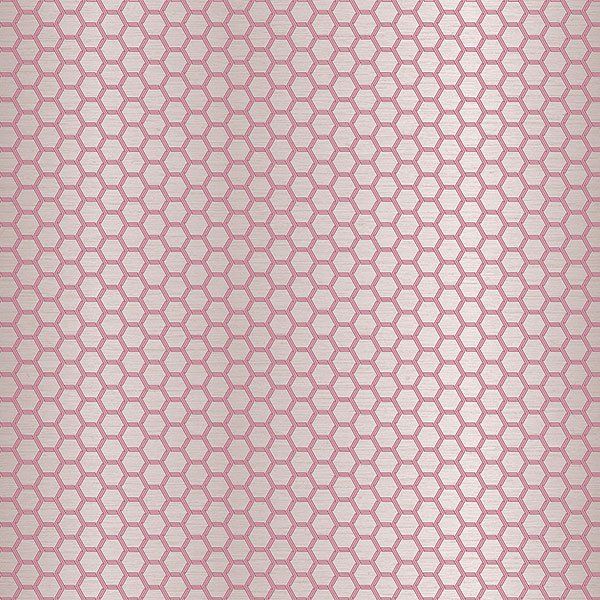 a seamless pattern of hexagons on a pink background