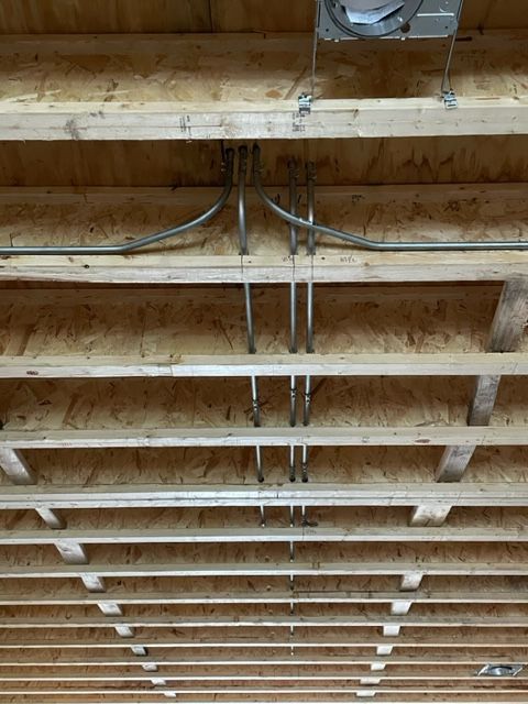 electricals in ceiling