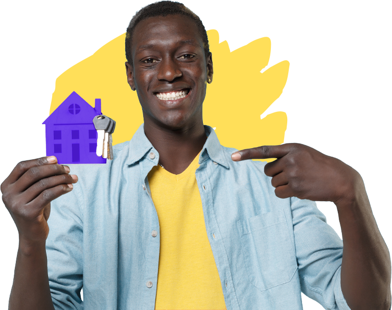 Mellow Financial | Mortgage and Insurance Brokers in Bristol | A man is holding a model house and keys.