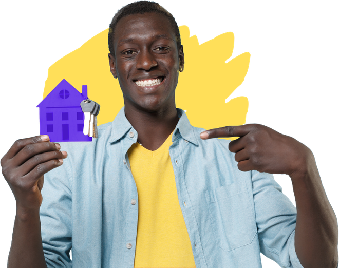 Mellow Financial | Mortgage and Insurance Brokers in Bristol | A man is holding a model house and keys.