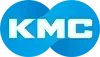 The kmc logo is a blue circle with white letters on it.