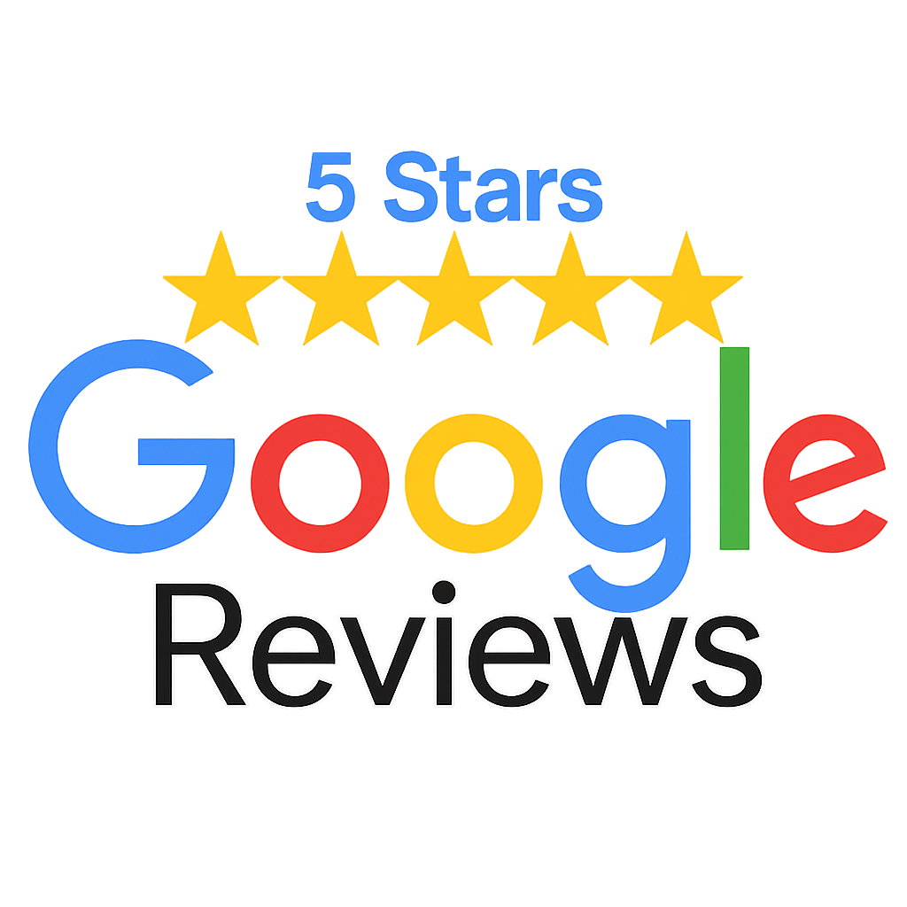 17 Plumbing & Construction Design Ltd maintain a 5 Star review on Google.5-star Google Reviews badge with multicolored Google text