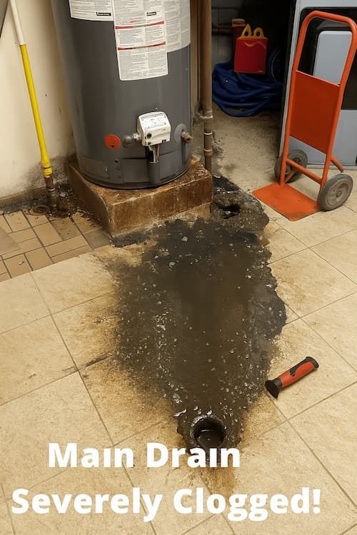 Main drain clogged