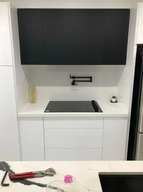 Pot Filler installation by 17 Plumbing & Construction Design