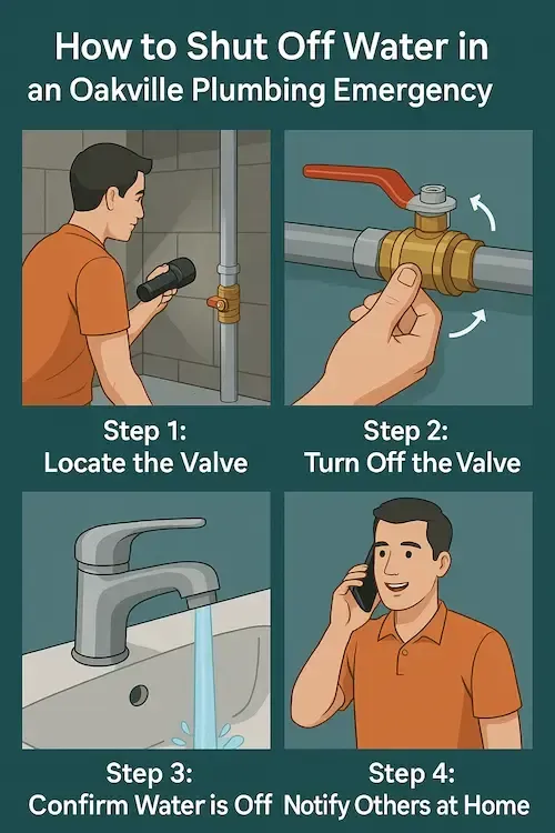 How to Shut Off Water in an Oakville Plumbing Emergency