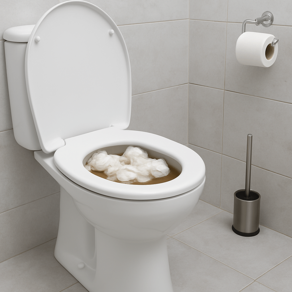 toilet clogged