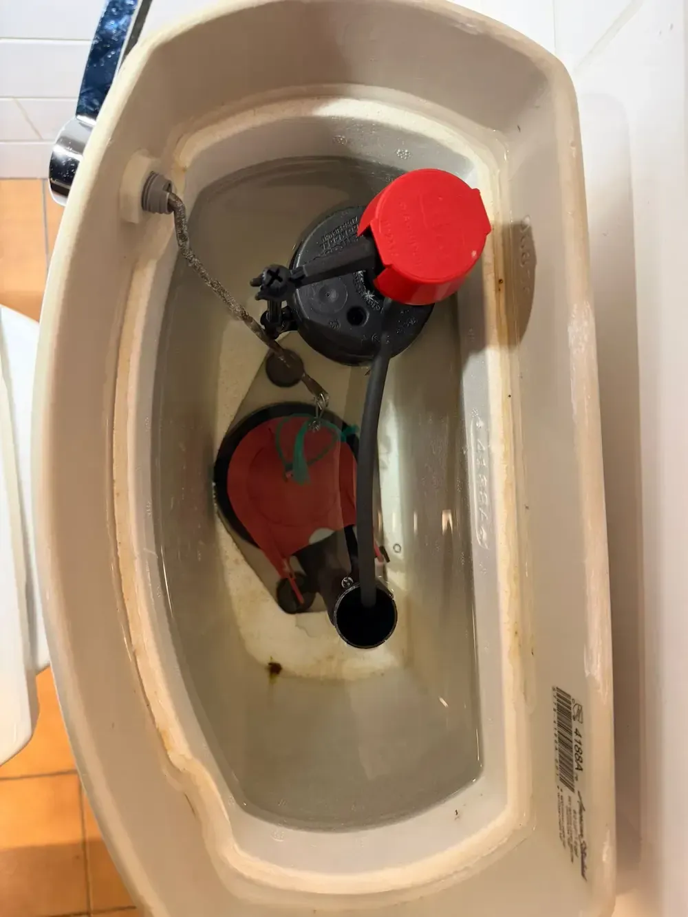 Licensed plumber performing toilet repair Oakville bathroom