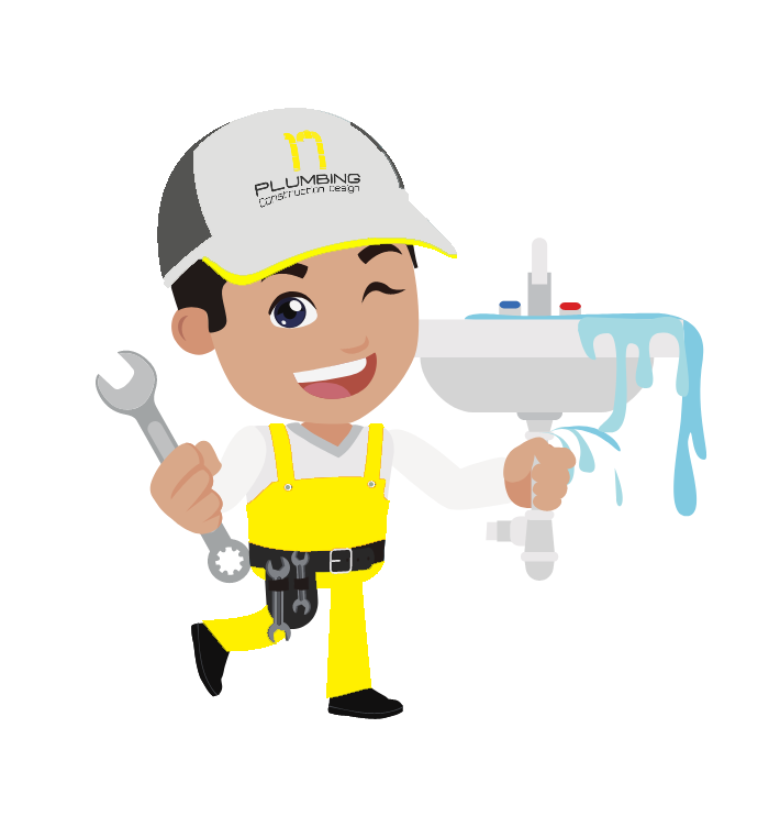 A plumber is fixing a sink with a wrench.