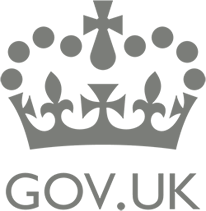 The gov.uk logo is a crown with a cross on top of it.