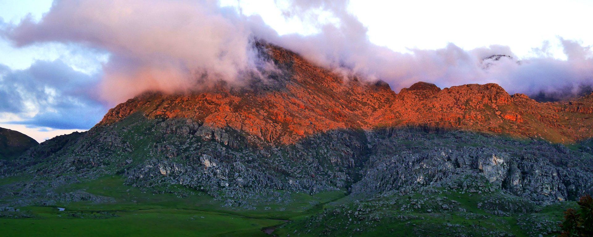 Sunset over the Chimanimani Mountains