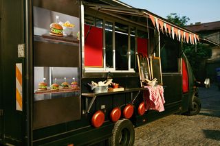 Concession Trailers — Food Truck Trailer On Street in Anaheim, CA