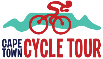 A logo for cape town cycle tour with a bicycle on it