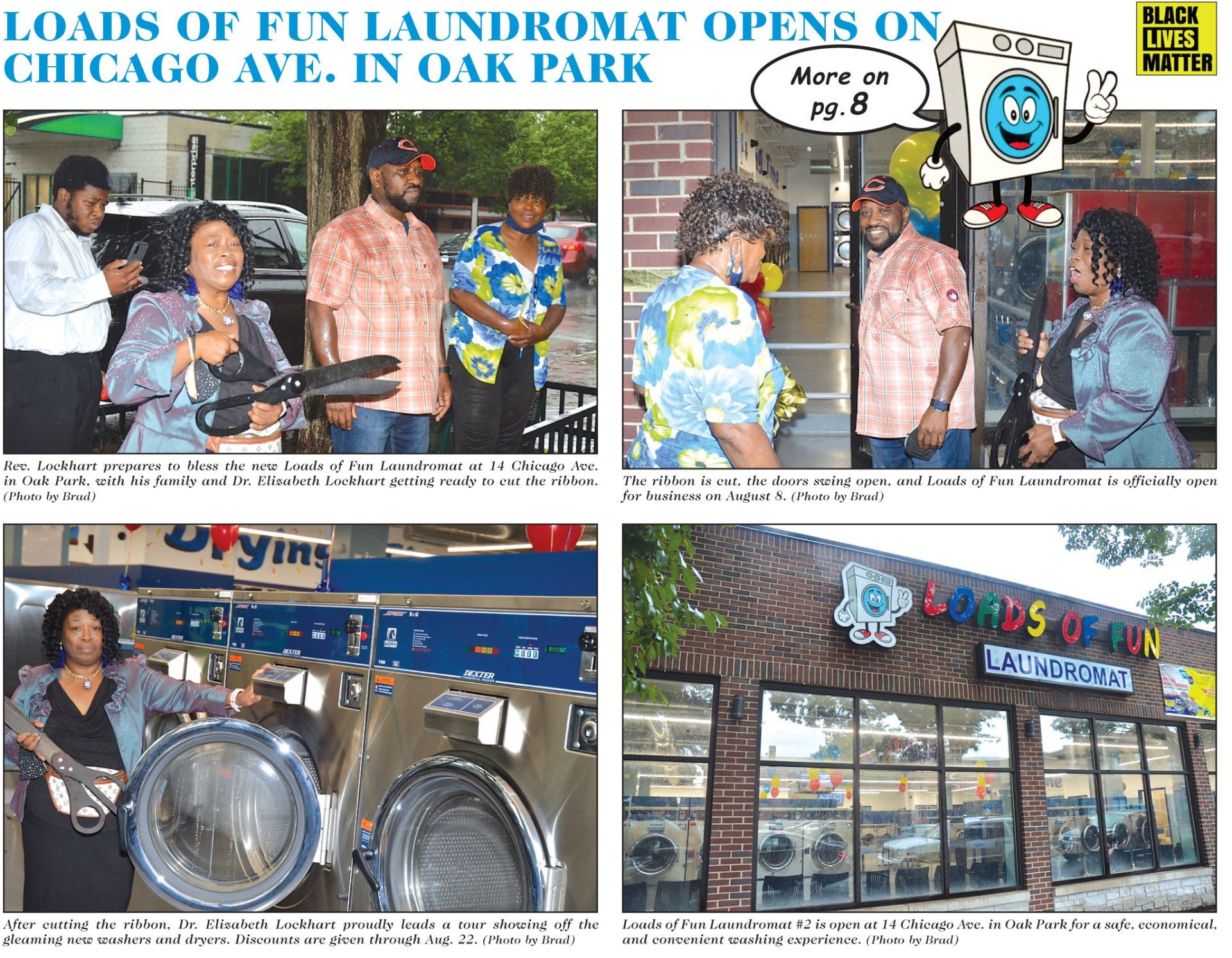 LOADS OF FUN LAUNDROMAT OPENS ON CHICAGO AVE. IN OAK PARK