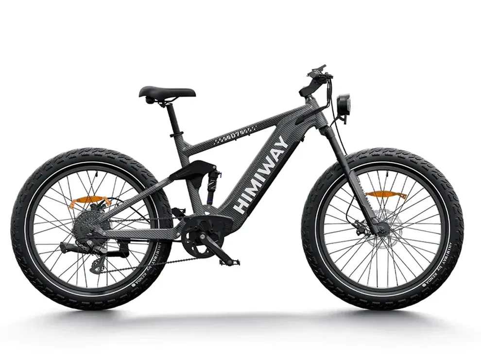 Gray Himiway electric mountain bike with thick tires.