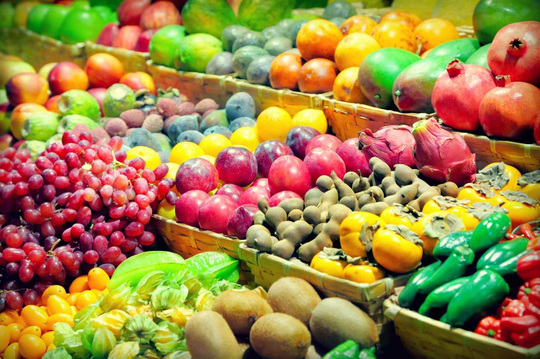 Quality Fruits and Vegetables Kept in a Basket — Fruits & Vegetables in Maroochydore, QLD