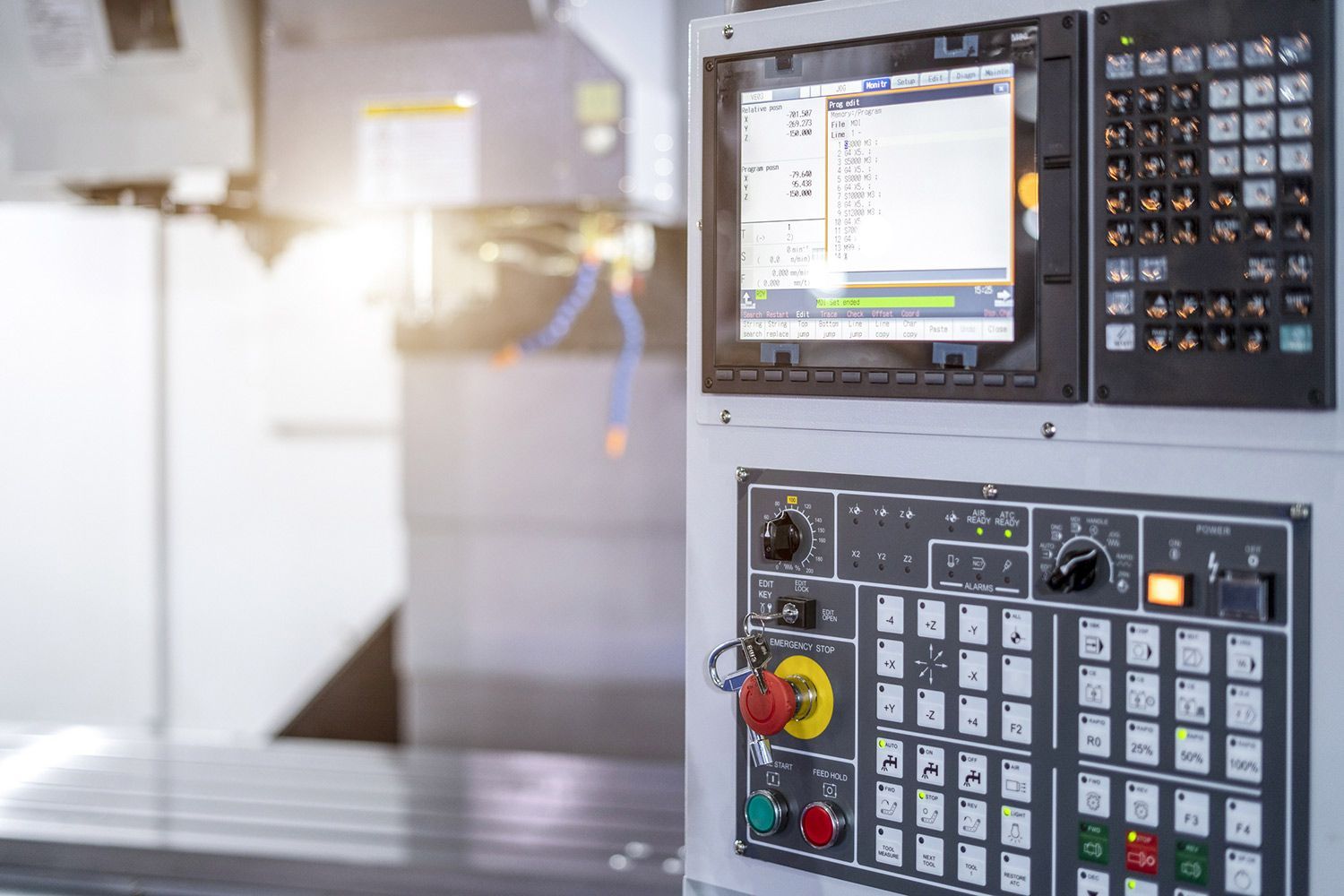 CNC Machine Control Panel