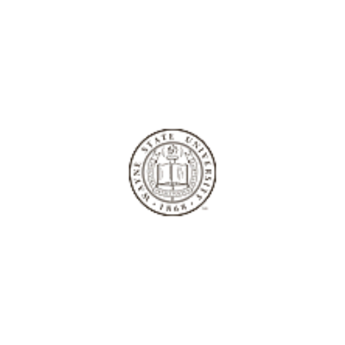 Wayne State University seal. A circular emblem with text and an open book.