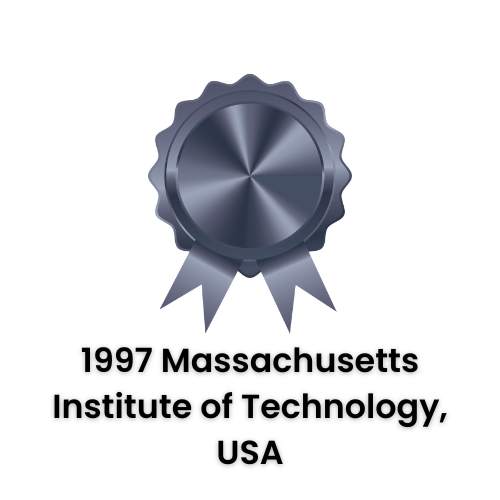 Silver medal with ribbons; awarded to Massachusetts Institute of Technology, USA in 1997.