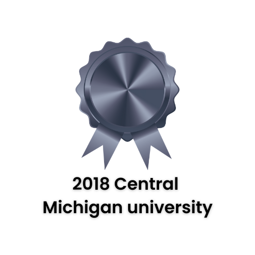 Silver medal with ribbons,