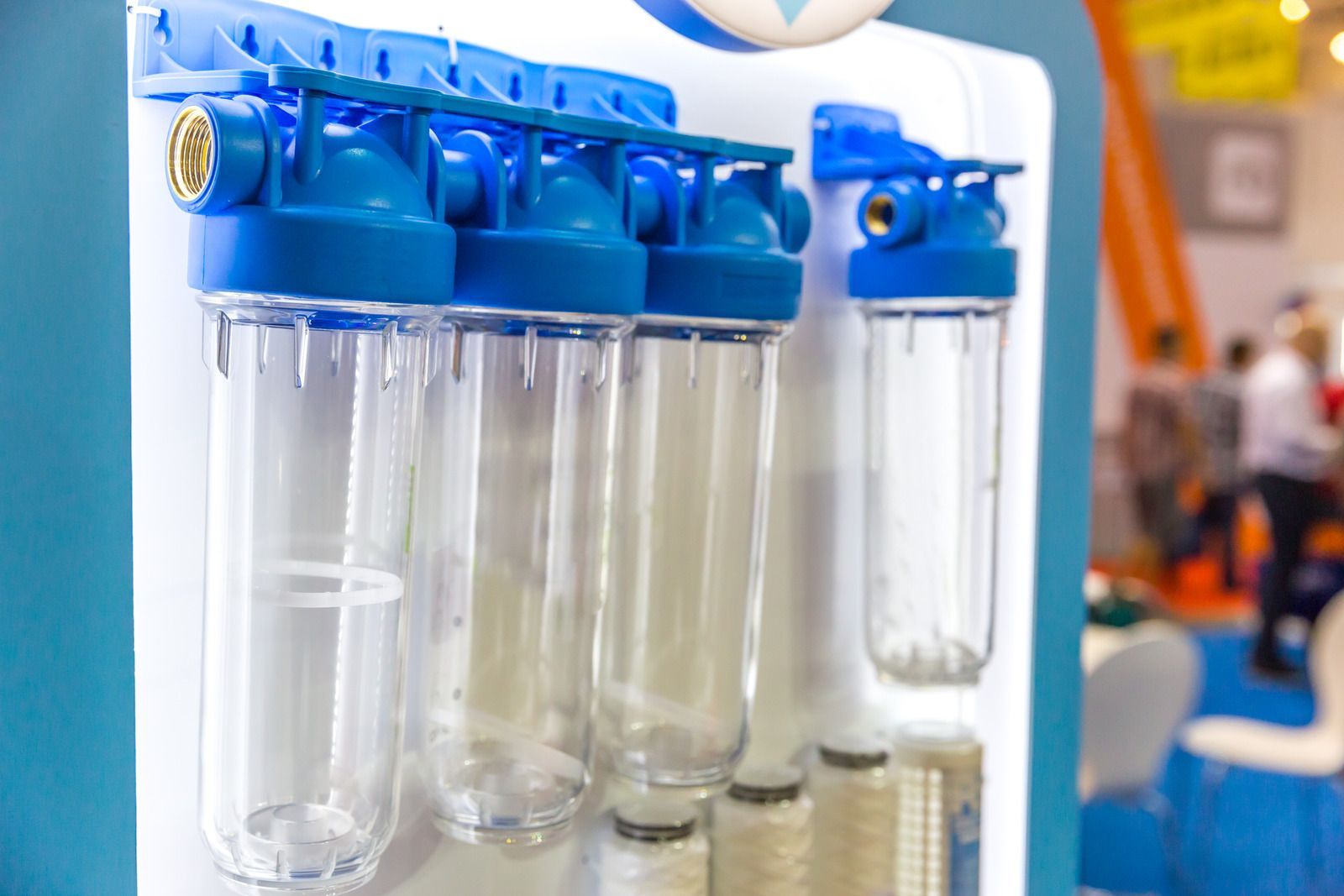 A close up of a water filter sitting on top of a table.