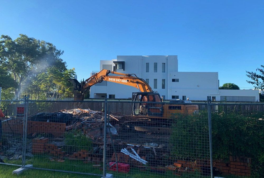 An Ongoing Demolition Project On The Gold Coast