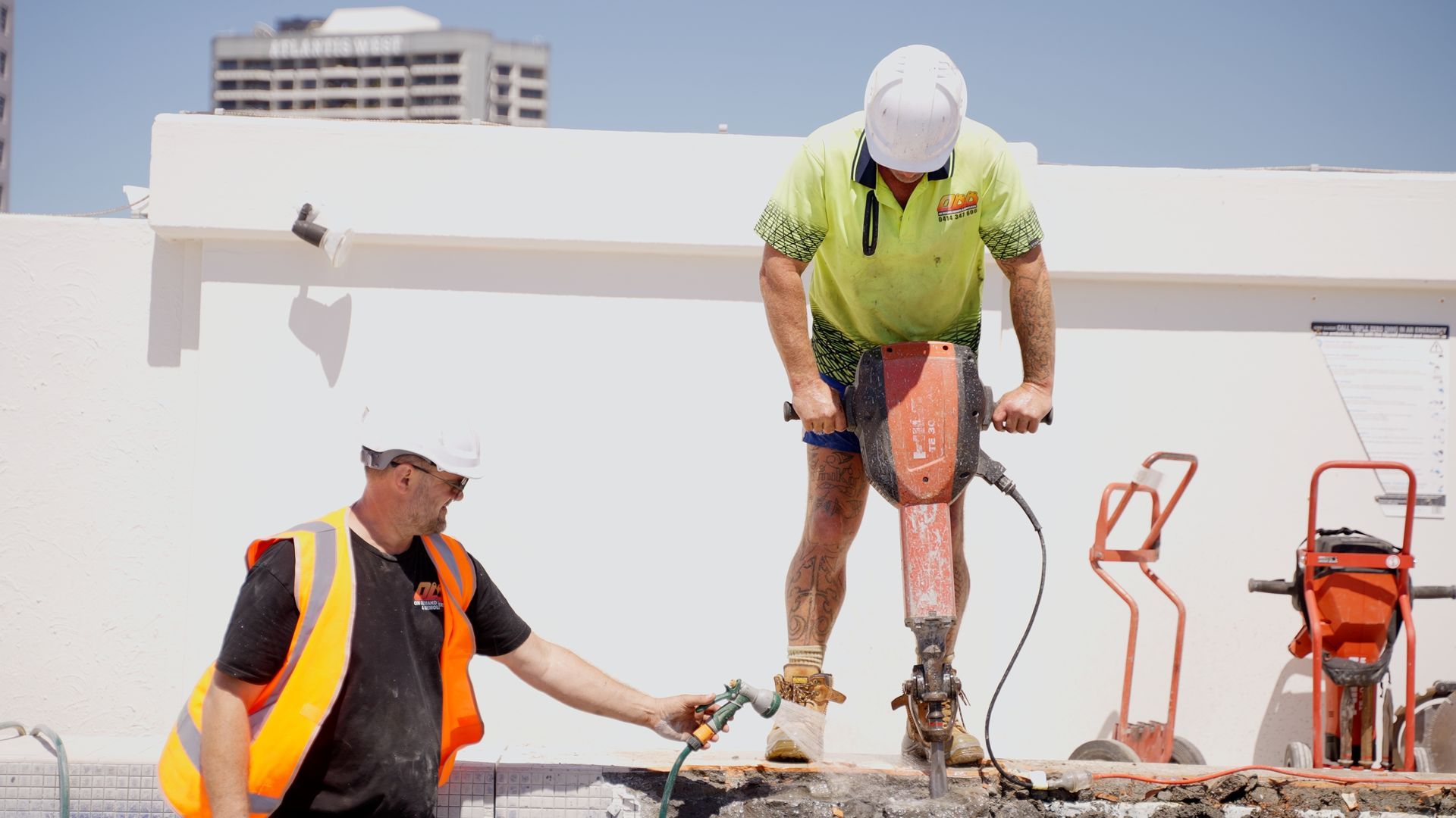 A Large Boat is Being Built in a Warehouse With Scaffolding — On Demand Diggers & Demolitions in Molendinar, QLD
