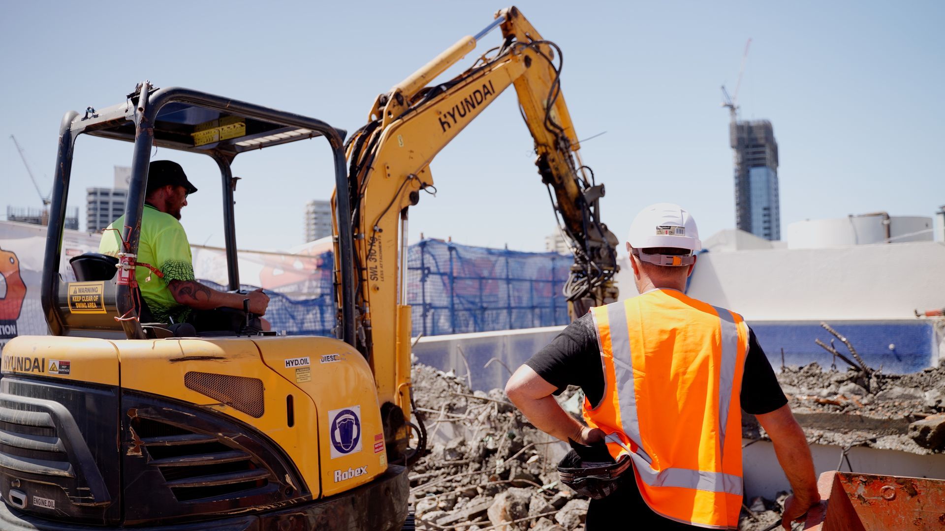 Bulldozer is Digging a Hole in the Dirt — On Demand Diggers & Demolitions in Molendinar, QLD