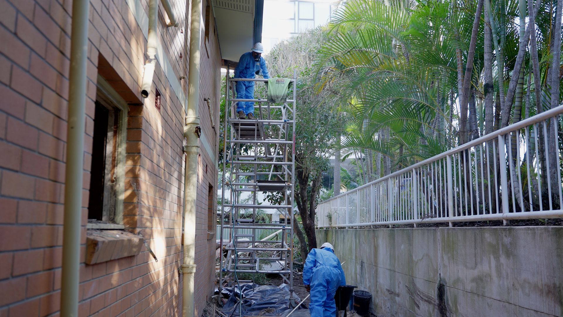 Close-up of a Rough Fibrous Material Possibly Asbestos — On Demand Diggers & Demolitions in Molendinar, QLD