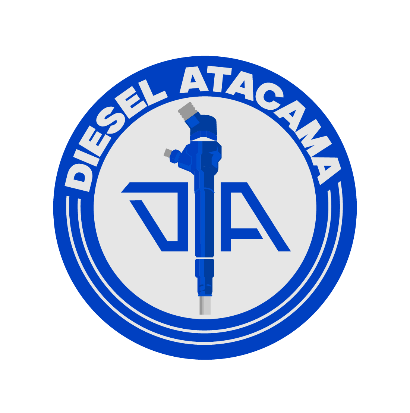 Un logotipo azul y blanco para Diesel Atacama.