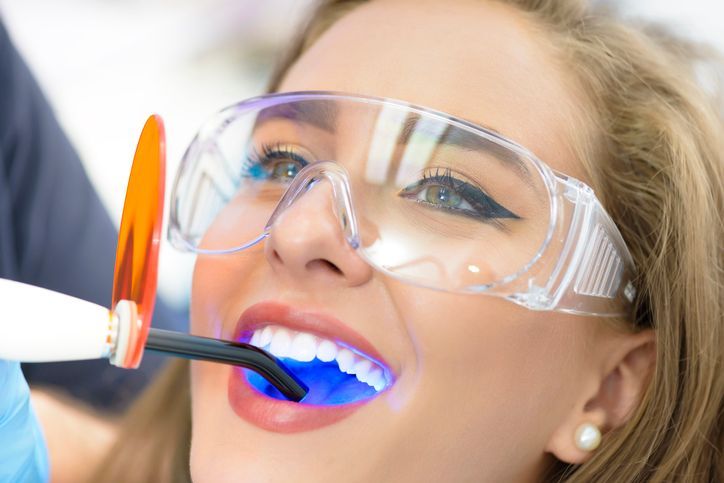 Dentist Using Ultraviolet